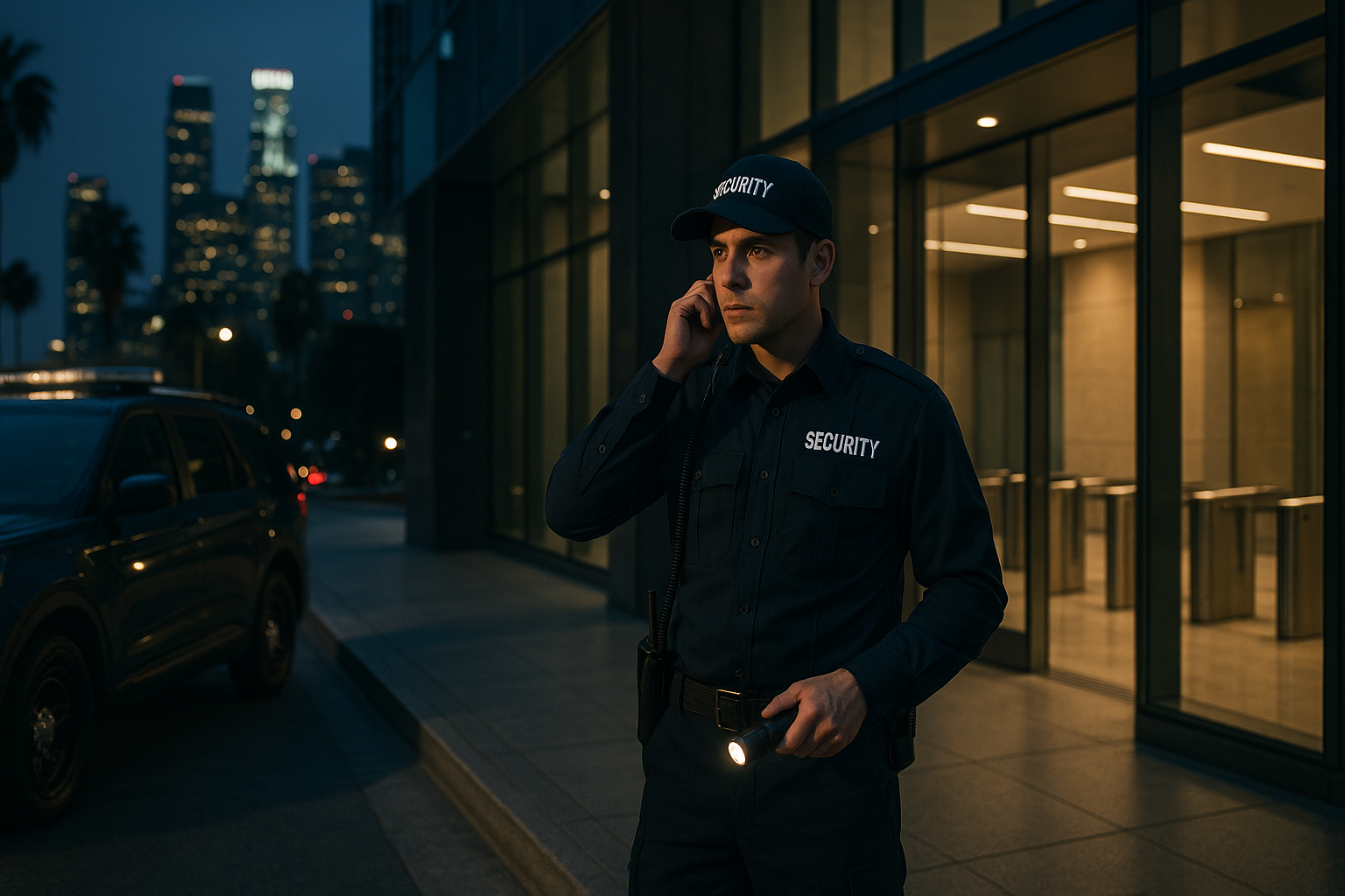 Photography illustrating “24/7 Security Guard Los Angeles - Reliable On-Demand Protection”