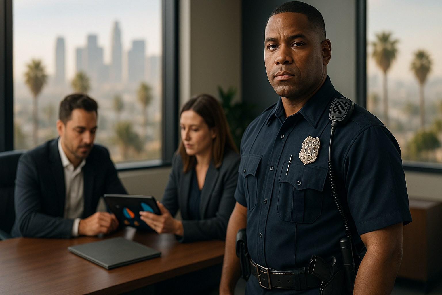 Photography illustrating “Armed Security Guards Los Angeles: Costs, Licensing & Hiring”