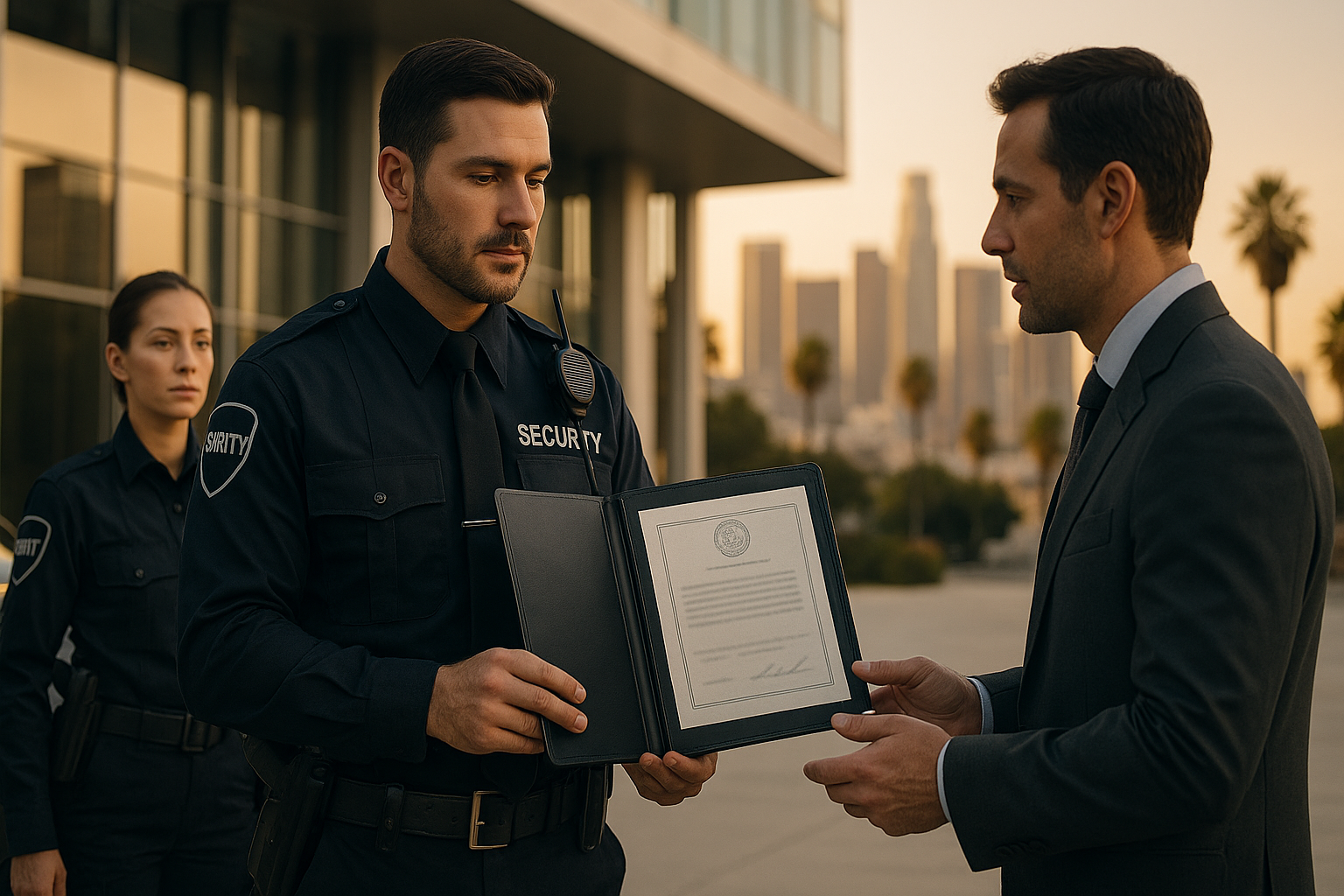 Photography illustrating “Armed Security Guards Los Angeles: Costs, Licensing & Tips”