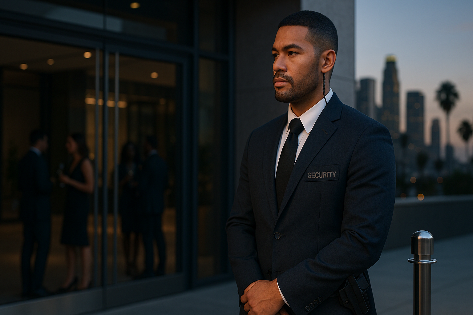 Photography illustrating “Armed Security Guards Los Angeles for Businesses & Events”