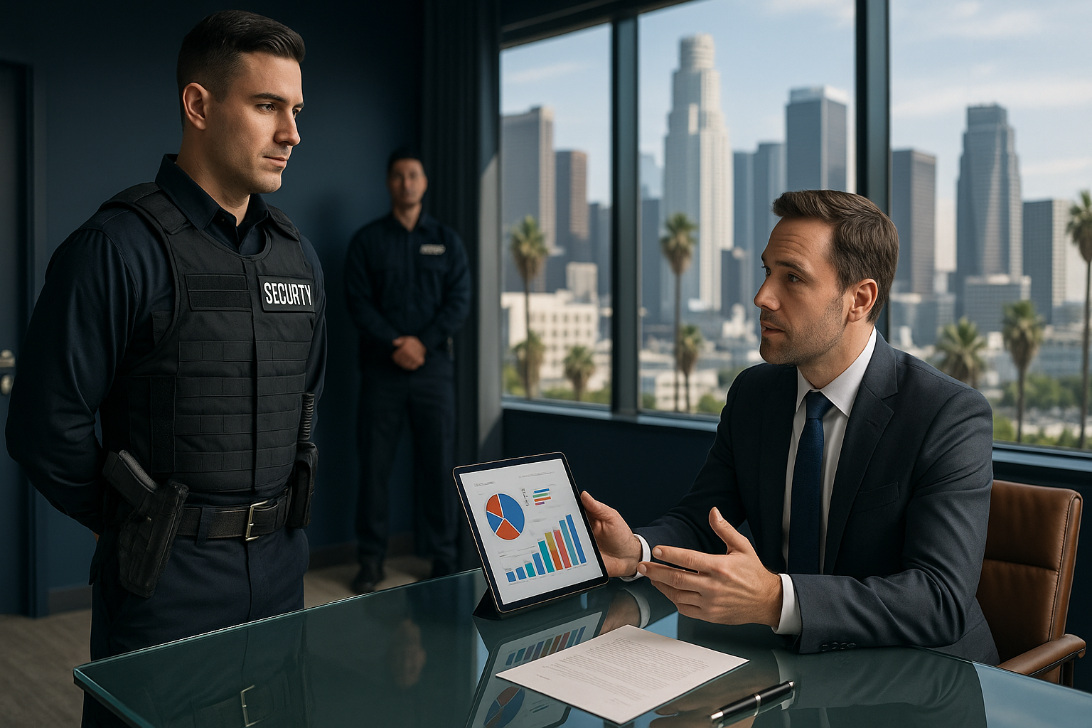Photography illustrating “Armed Security Guards Los Angeles: Hire, Costs & Benefits”