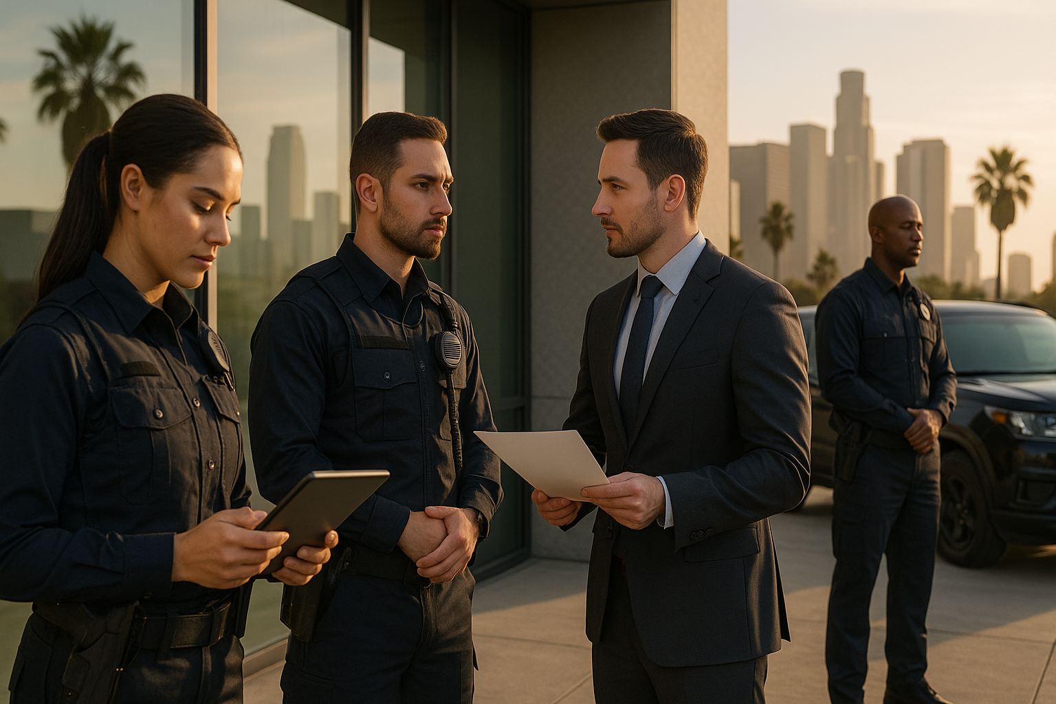 Photography illustrating “Armed Security Guards Los Angeles: Hiring & Costs Guide”