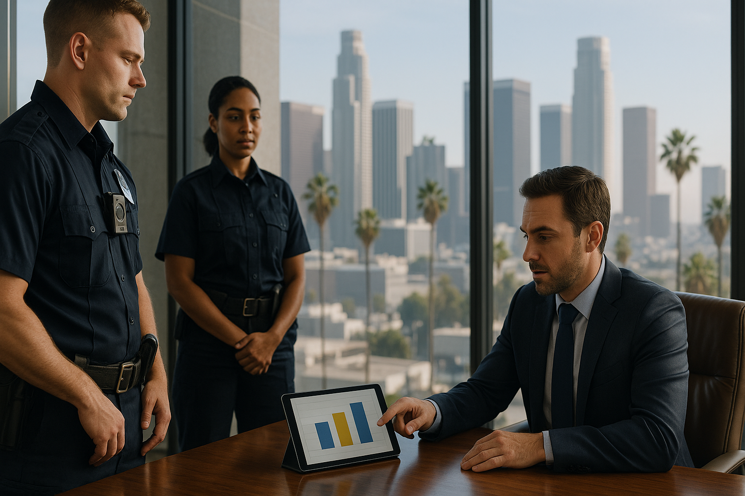 Photography illustrating “Armed security guards Los Angeles: Hiring Guide and Costs”