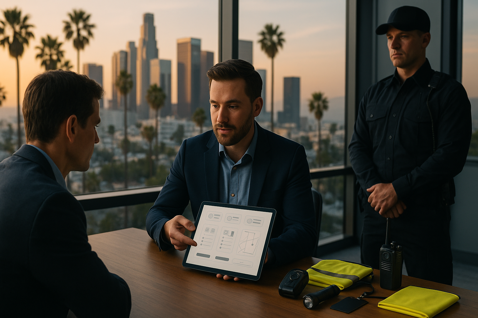 Photography illustrating “Los Angeles Security Guard Company Services and Pricing Guide”